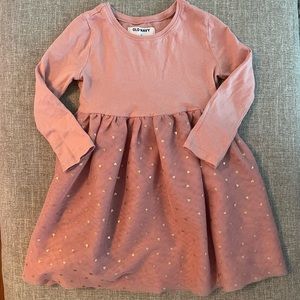 GIRLS Tulle Heart Pink Dress 4T